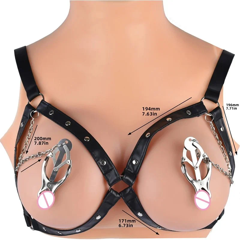 Nipple Clamp Adjustable Pressure Pearl Body Chains Necklace Stainless Steel Nipple Clips Non Piercing Body Jewelry Sex Toys