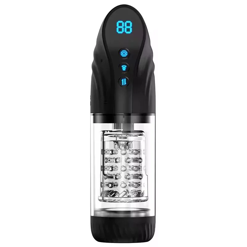Automatic Thrusting Vibrating Masturbator Cup for Men - Easy to Use All-in-One Adult Sex Toy Machine
