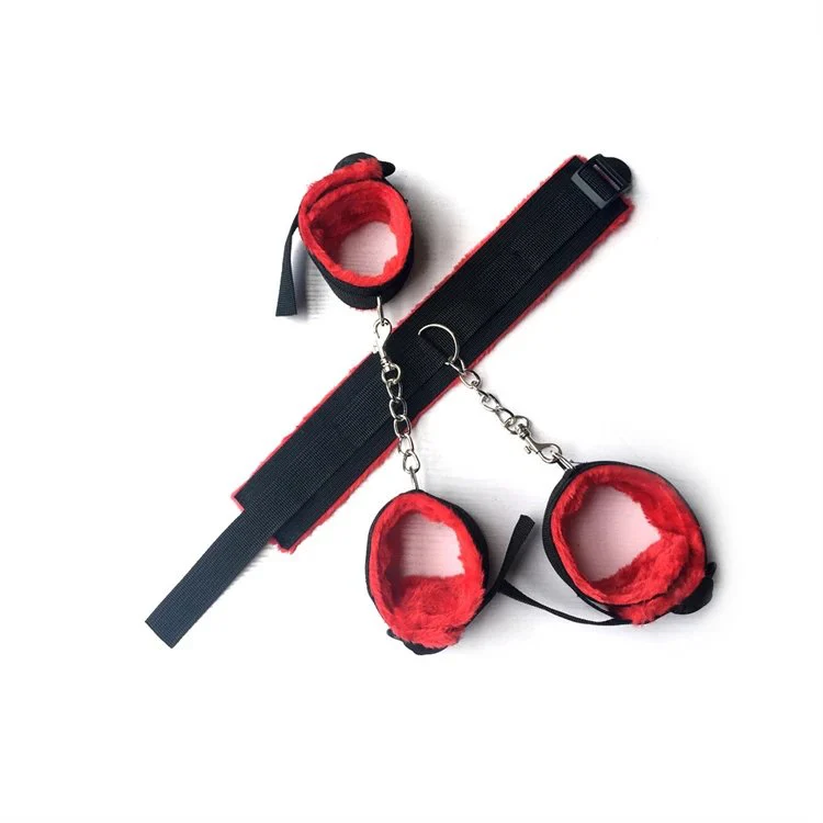 Erotic Sex Toys Cheap Sexual Product Soft 7PCS Nipple Clamps Handcuffs Game Bondage Set