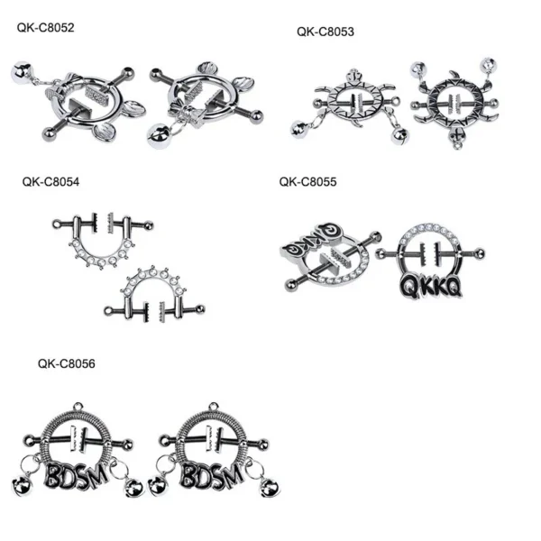 Nipple Clamps with Alligator Clip Adjustable Link Chain Nipple Clamps Breast Clamps Sex Metal Chain Clip Women