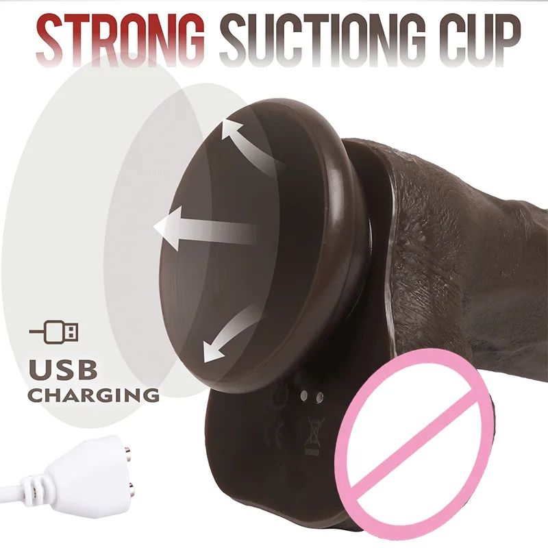 Super Long XXL Realistic Silicone Huge Big Remote Heating Dildo Machine Automatic Thrusting Dildo Vibrator for Women Men Sex Toy