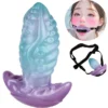 Octopus Anal Plug Silicone Monster Butt Plug Remote Control Vibrator Wearable Anal Dildo, Mouth Gag Adult Game