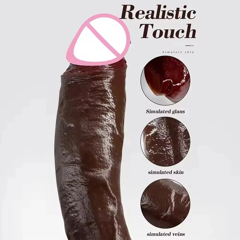 Top Cock Realistic Dildo Black Big Huge Penis Adults Anal Sex Toys Vagina Strapon Masturbators for Woman G-spot Stimulator