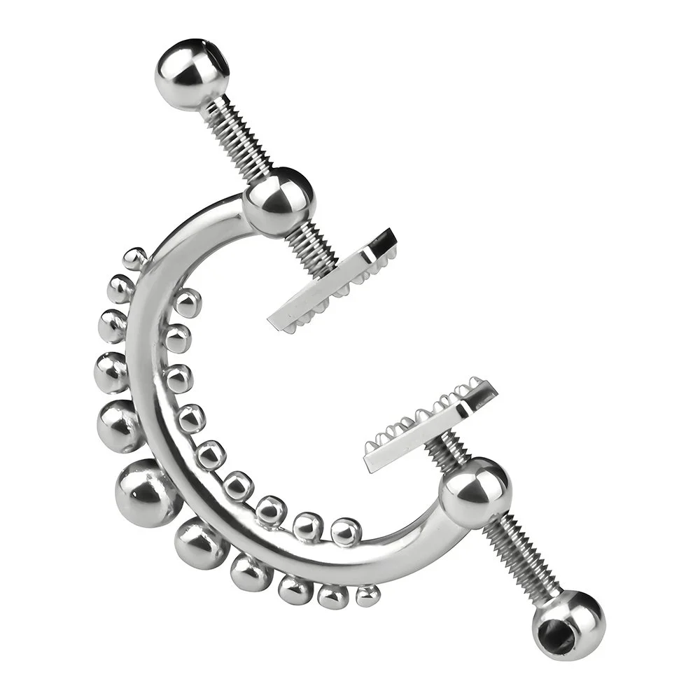 Nipple Clamps with Steel Balls for Women Adult Single Chain Clamps Comfortable Sex Toys