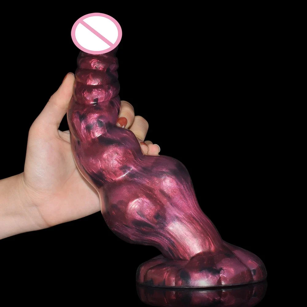 Color Silicone Soft Sex Toys Fantasy Animal Anal Plug with Suction Cup Insert Dildo Gay and Lesbian