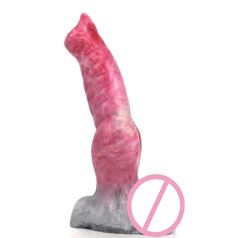 Design Silicone Sex Toy Lifelike Wolf Dildo Vagina Stimulation Penis for Women Masturbators
