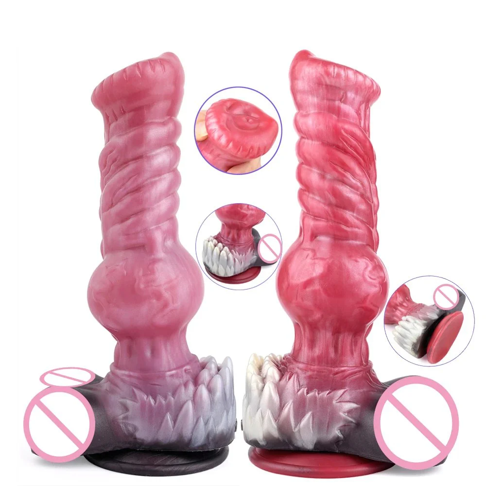 Different Sized Dildos Wolf King Animal Anal Plug Dog Knot Penis Sex Toys for Women