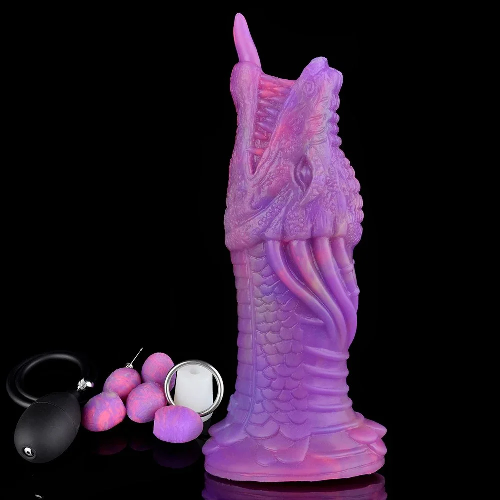 Conquered Dragon New Sex Toys with 5 Eggs Ovipositor Sex Toys Egg Laying Dildo Alien Ovipositor Dildo