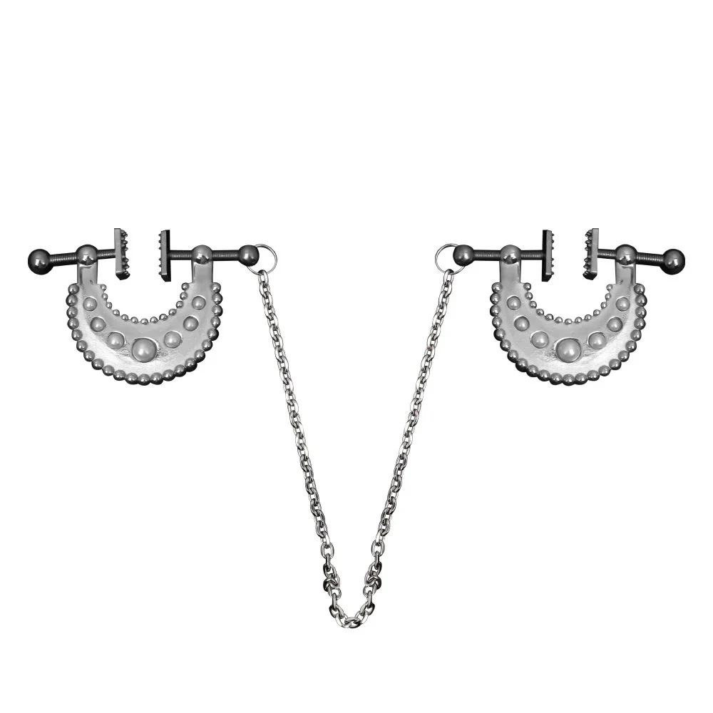 Fetish Breast Fun Game Metal Stainless Steel Nipple Clips Female Role Playing Couple Flirting Products Sex Toys