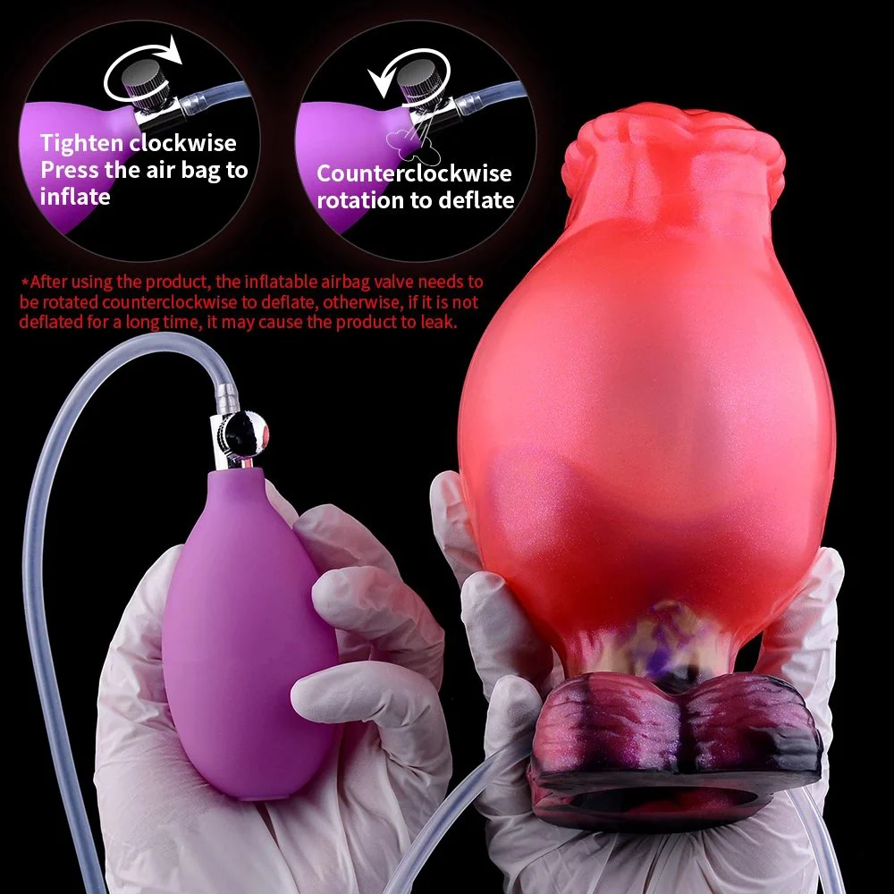 Colston Inflatable Squirting Anal Plug a Stimulating Silicone Anal Plug Designed for Adults
