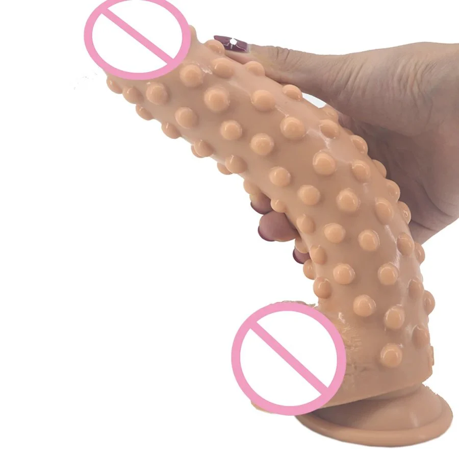 Rubber Silicone Sex Products Adult Toys Soft Solid Sex Toys with Suction Cup for Women