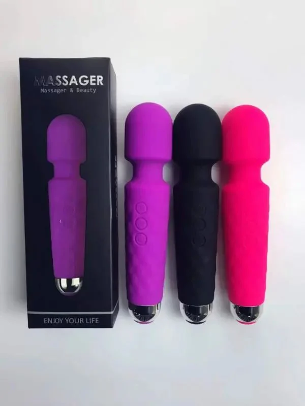 USB Rechargeable AV Mini Wand Massager for Women Adult Sex Toys