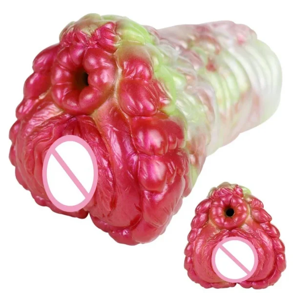 Dual Channel Sheep Pocket Pussy Liquid Silicone Animal Male Masturbator Monster Sex Doll Suitable for Male Masturbation