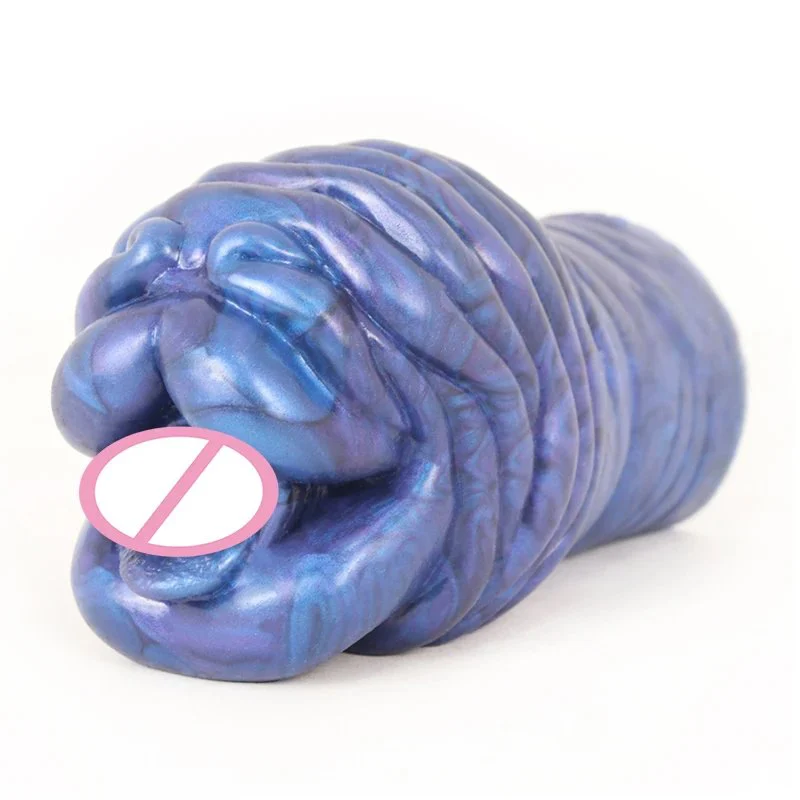Dream Blue Liquid Silicone Male Masturbation Tool with Realistic Soft Touch Adult Sex Toy Aircraft Cup