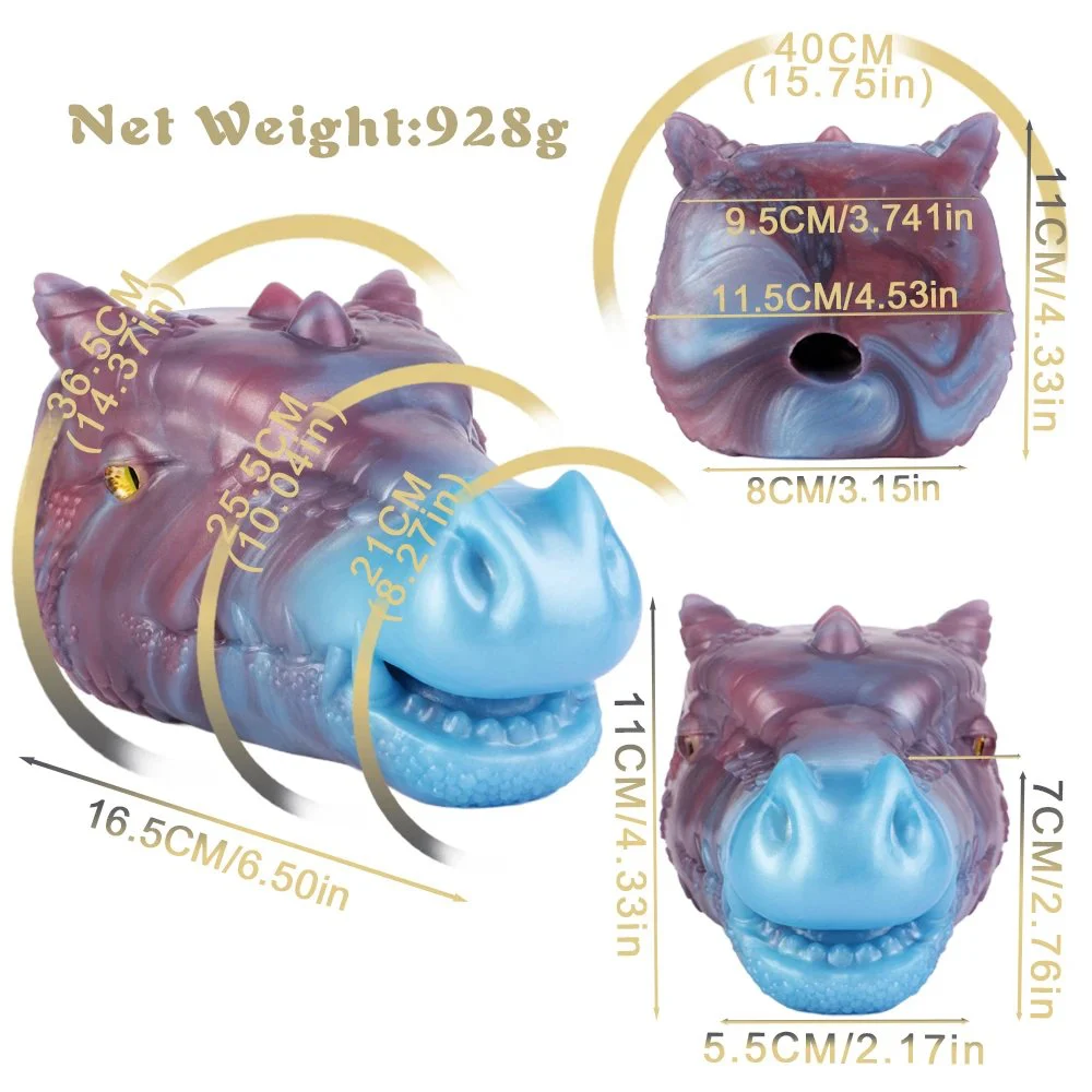 Dragon Mouth Male Masturbators Pocket Pussy Onehole Fantasy Silicone Men Penis Stroker Animal Masturbator Cup Toy