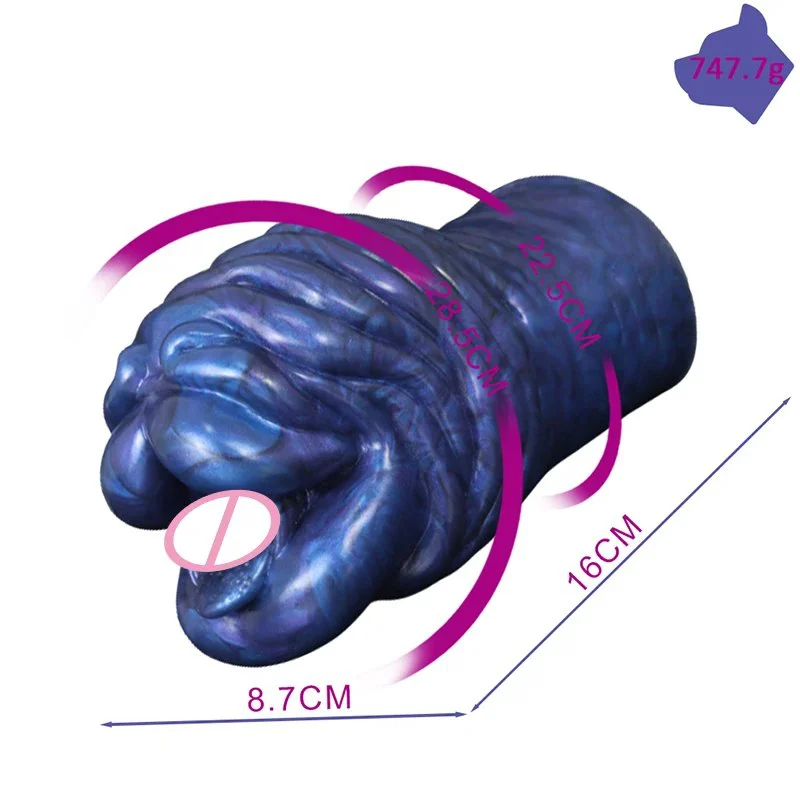Dream Blue Liquid Silicone Male Masturbation Tool with Realistic Soft Touch Adult Sex Toy Aircraft Cup