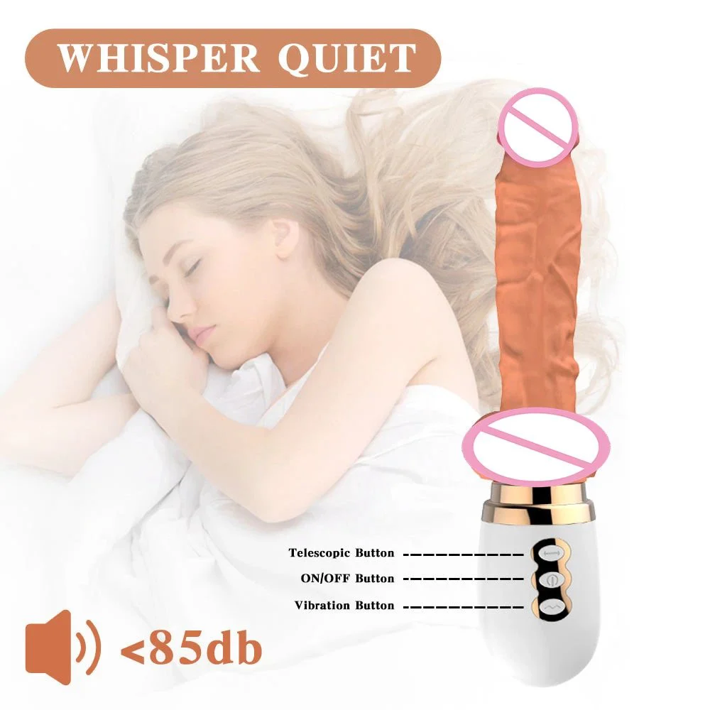 Remote Control Hands-Free Female Masturbation Sex Toys Heating Automatic Thrusting Realistic Big Dildo Sex Machine for Women