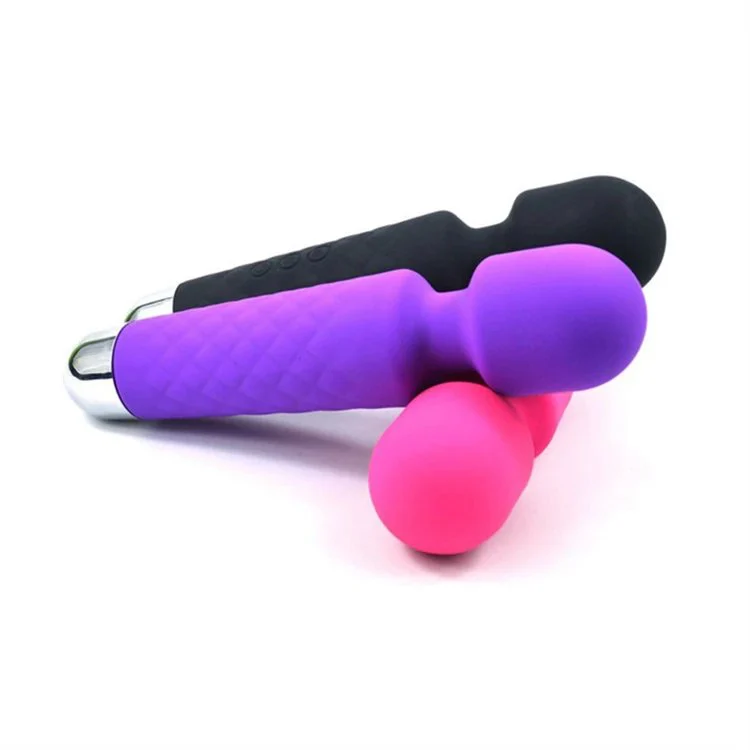 USB Rechargeable Waterproof Strong 20 Modes Powerful AV Wand Vibrator Sex Toys for Women
