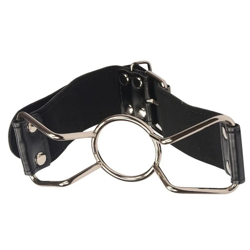 Leather Sex Toys Ring Gag Flirting Open Mouth With O-Ring Sex Bondage Adult Erotic Play Sex Toys for Couples
