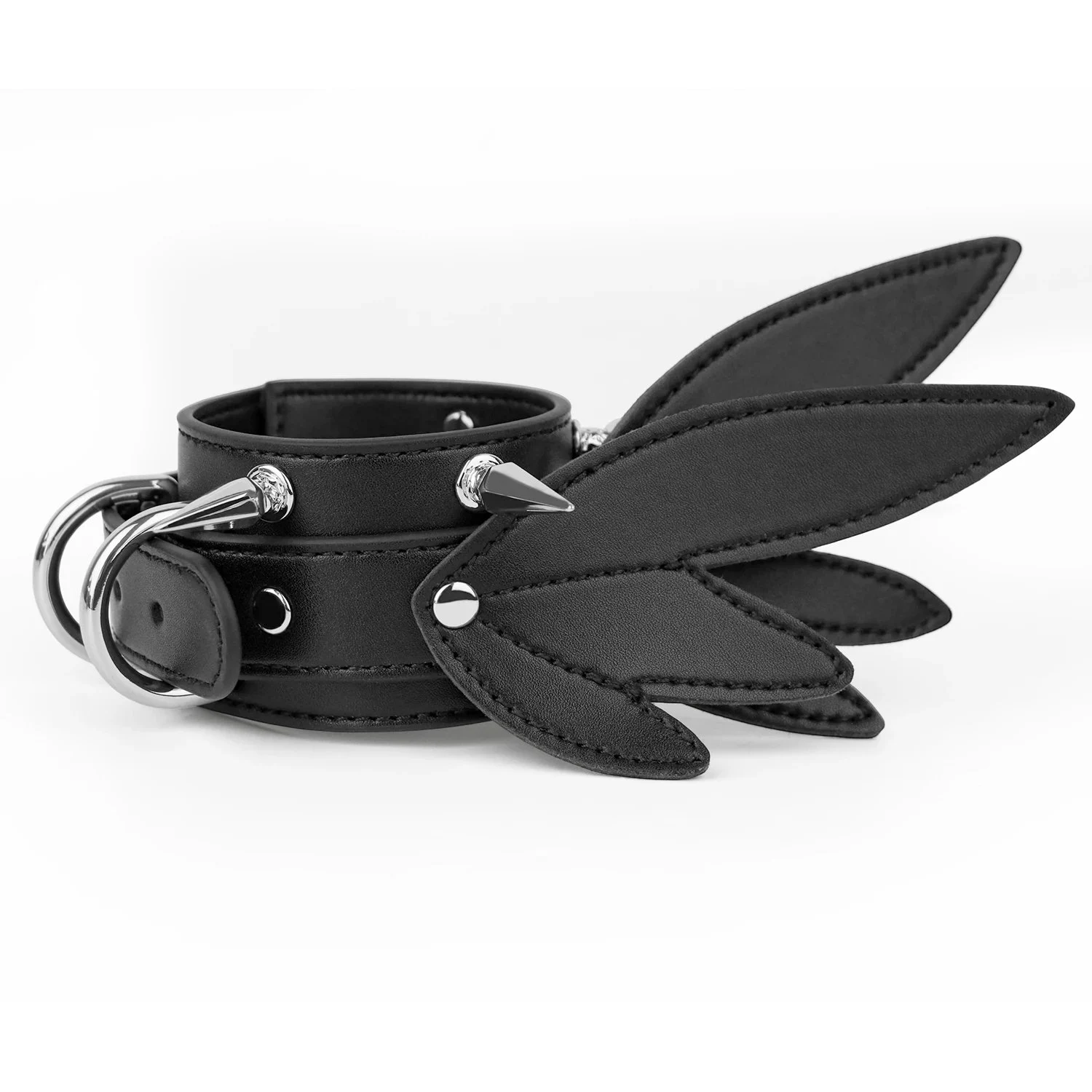 Leather Ankle Restraints with a Fierce Eagle Design, Suitable for Adult Role-playing Submission Under Lock and Key