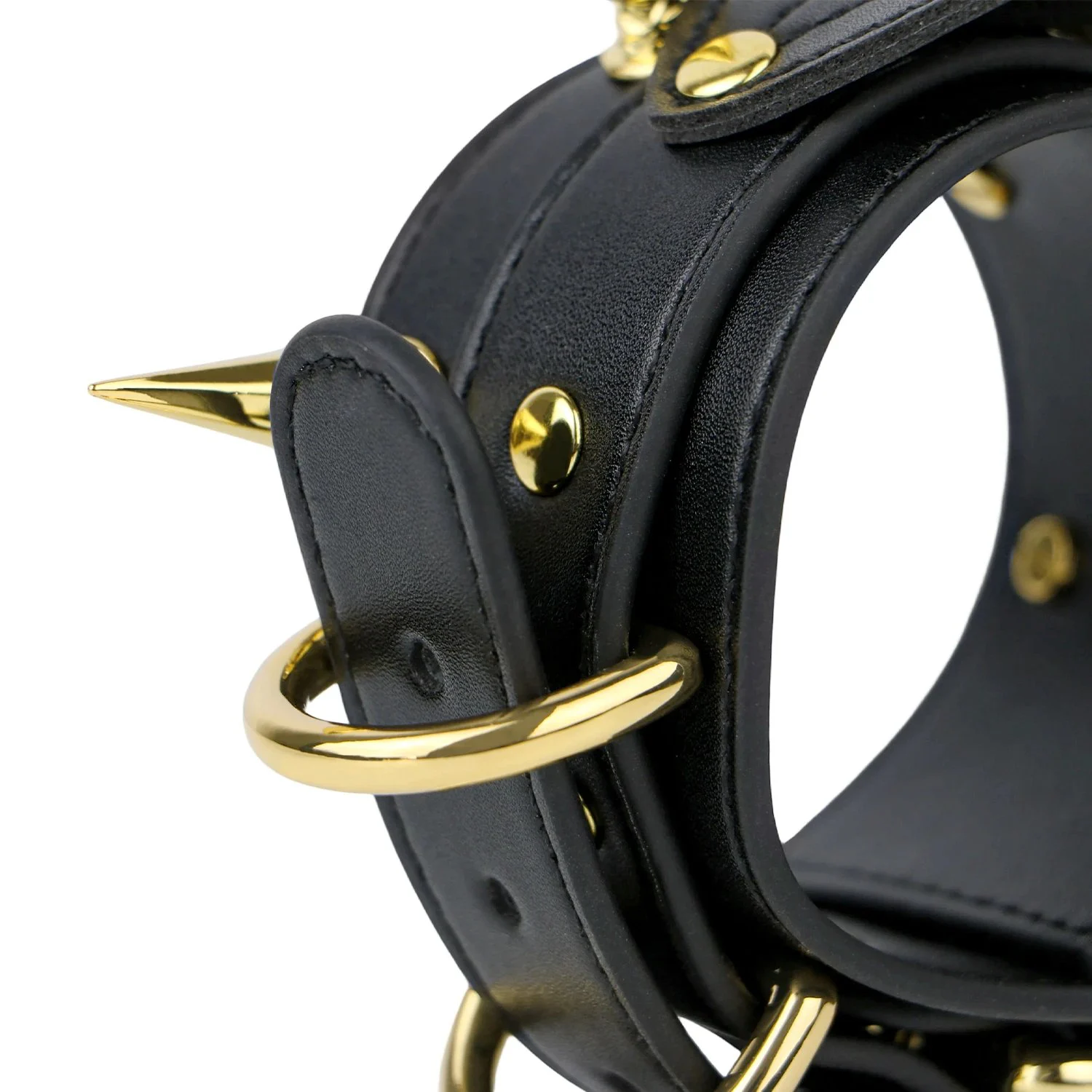 Leather Ankle Restraints with a Fierce Eagle Design, Suitable for Adult Role-playing Submission Under Lock and Key