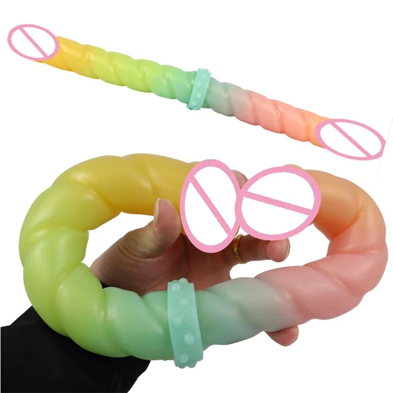 Female Sexual Toy Rubber Cock Double Dildo Adults Game Machine Penis Sex Toy for Women Female