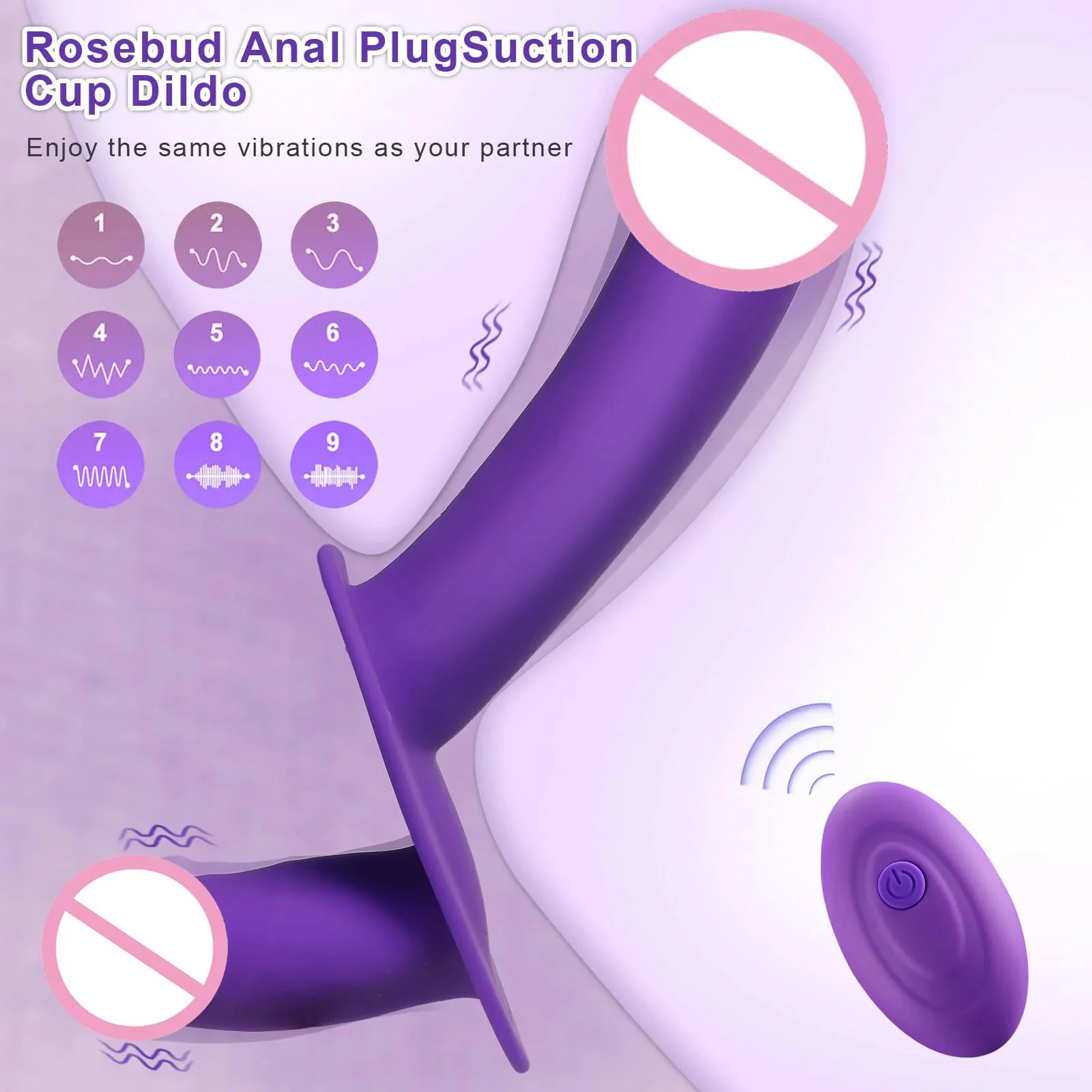 Double-Ended Silicone Dildo Hands-Free Masturbator G-Spot Stimulation Strap-On Harness Wearable Dildo Vibrator for Women Lesbian