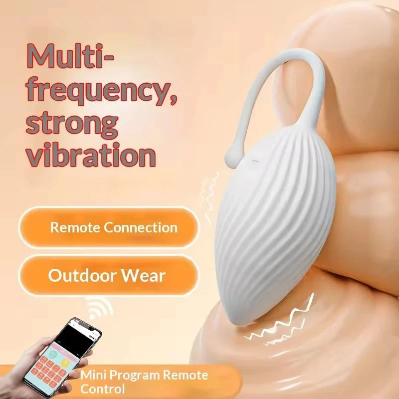 Resistant Electric Female Vibrating Egg with Remote App Control Real Touch Feeling & Flesh Color