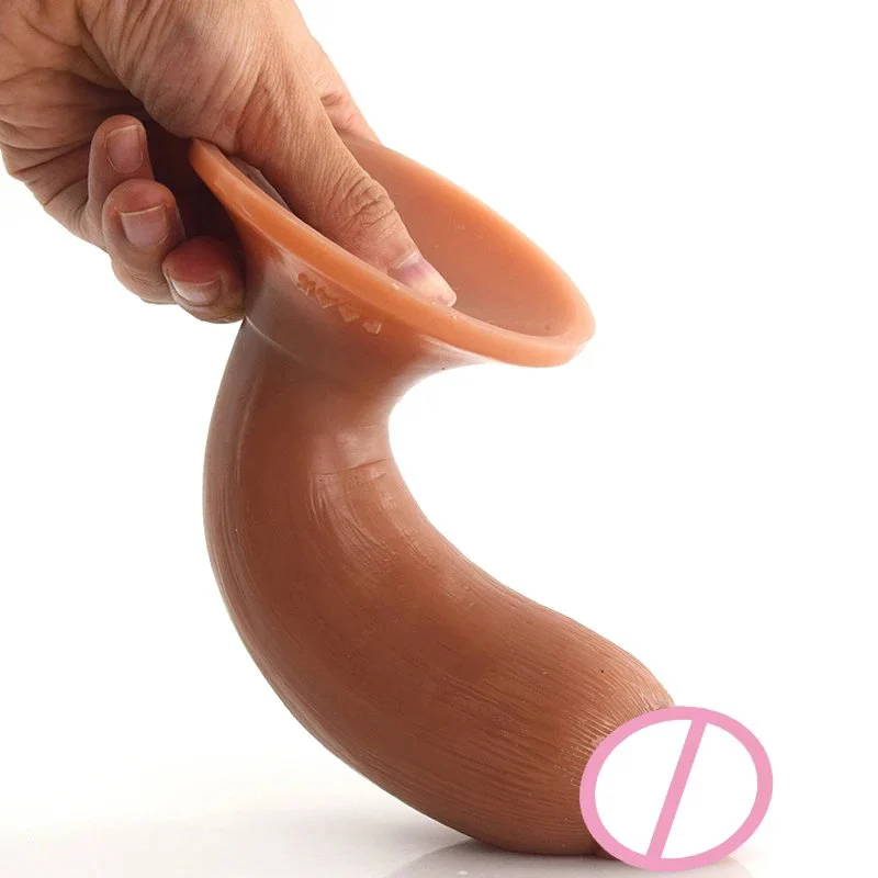 Double Layer Silicone Dildo Rubber Penis Lesbian Bdsm Toy for Male Female Masturbators