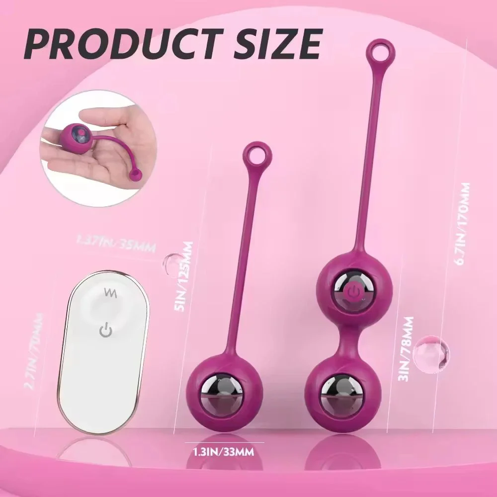 Kegel Balls Vibrator for Women's Pelvic Floor Exercise Kegel Balls Body Application