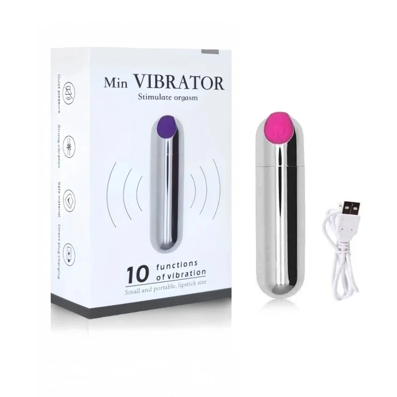 Rechargeable USB Bullet Mini Jumping Female Masturbator 100% Waterproof Second Tide Strong Shock Bass Anal Plug SM Massage Stick