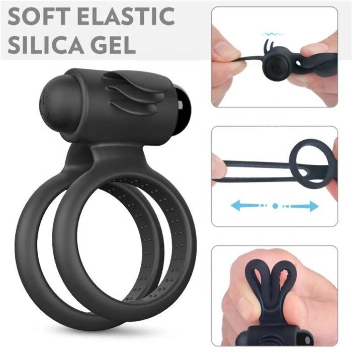 Directly Manufacturer China's Soft Silicone Cock Ring Delay Ejaculation Sex Toy for Couples Penis Ring
