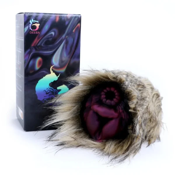 Fantasy Bristle Dog Plush Monster Pussy Vagina Soft Tight Liquid Silicone Male Masturbation Cup Adult Sex Toys for Mana