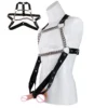 Leather Body Harness with Cock Ring,Sex Bondage Restraints Adult Sex Toys for man,Mens Leather Chest Full Body Harness