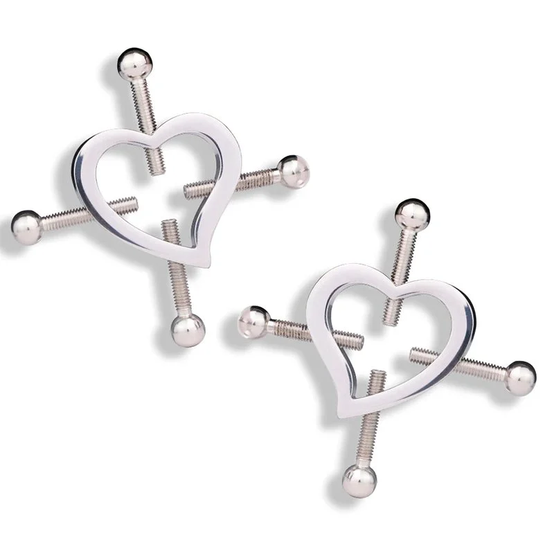 Premium Portable Nipple Clamps Womens Adjustable Nipple Clamps Non Piercing Nipple Clips Jewelry for sex toys with Leather