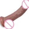 Female Masturbation Suction Cup Realistic Super Soft Liquid Silicon 7.5 Inch Dildo Sex Toy Women