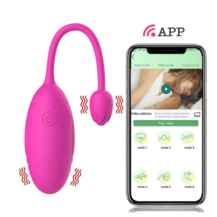 USB-Powered Egg Vibrator for Female G-Spot & Clit 10-Speed Kegel Ball & Nipple Massager Bluetooth Connectivity Panty Type