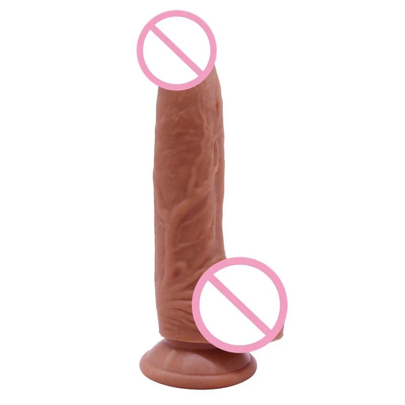 Female Masturbator Soft Rubber Penis Suction Cup Silicone Realistic Dildo Sex Toy for Women