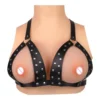 Leather-material Goddess-style Erotic Corset Designed to Restrain the Female Bust, a High-end Corset
