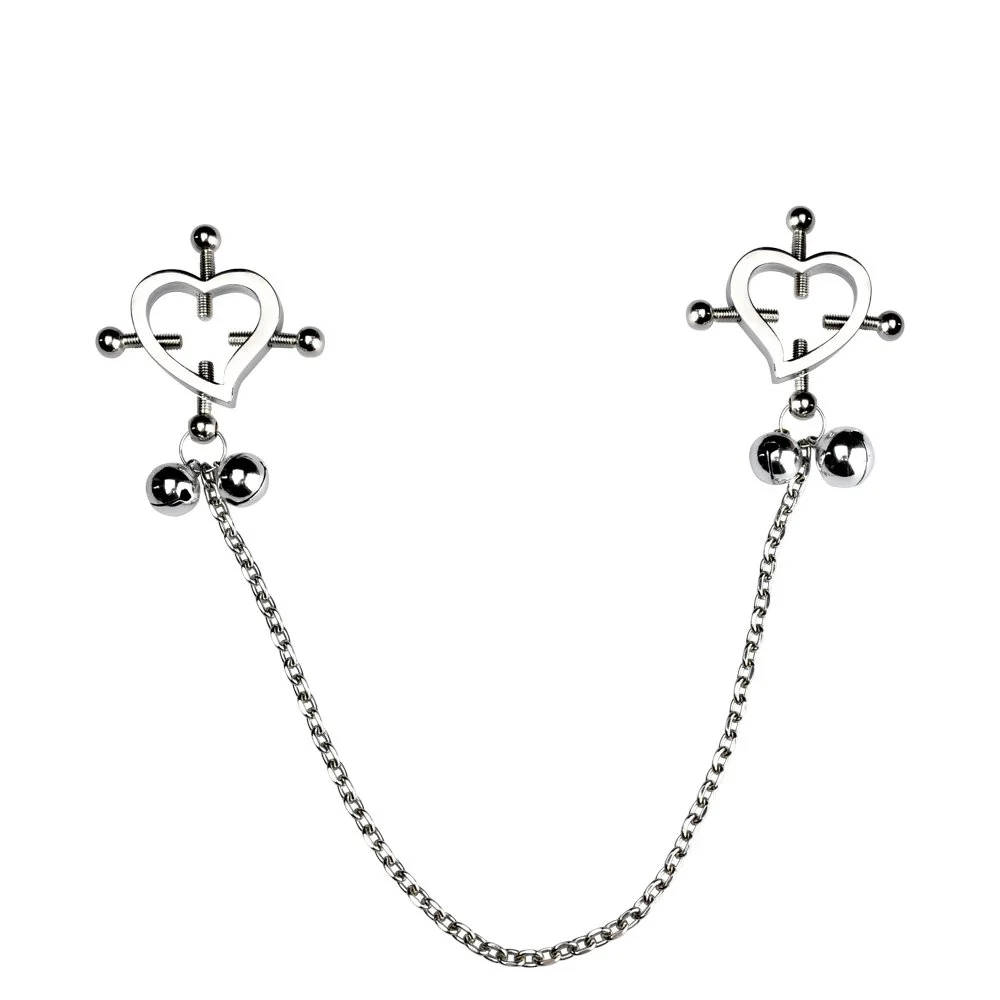 Premium Portable Nipple Clamps Womens Adjustable Nipple Clamps Non Piercing Nipple Clips Jewelry for sex toys with Leather