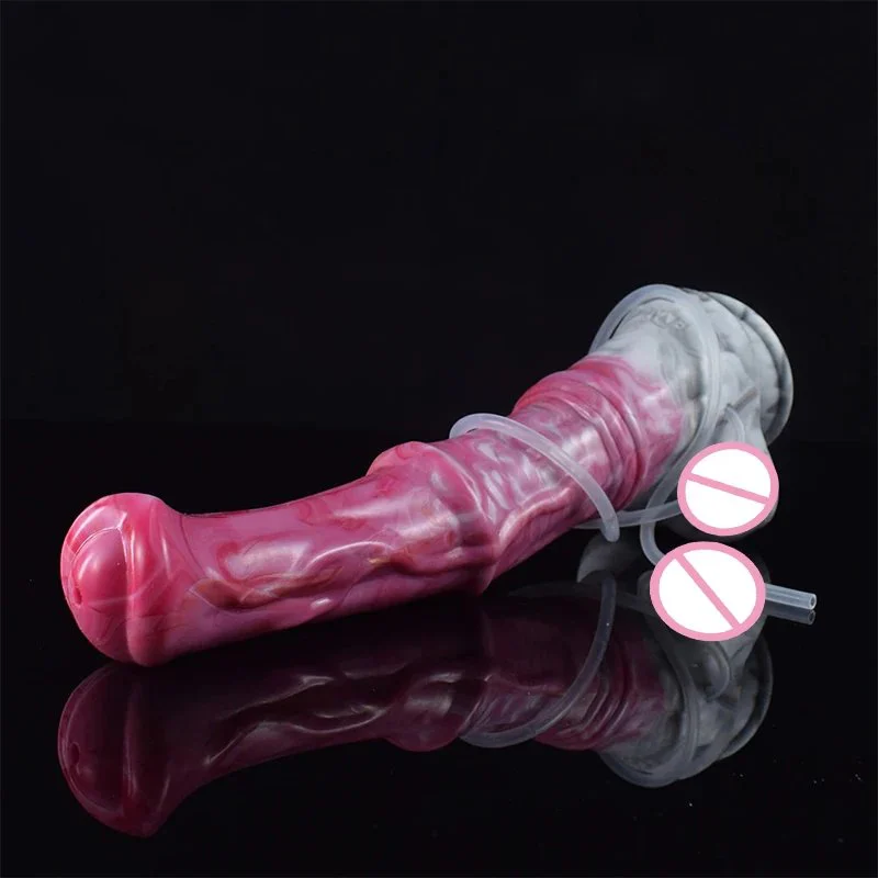 Large Animal Horse Dildo With Sucker Squirting Function Liquid Silicone Ejaculatin
