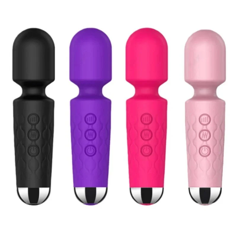 USB Rechargeable AV Mini Wand Massager for Women Adult Sex Toys