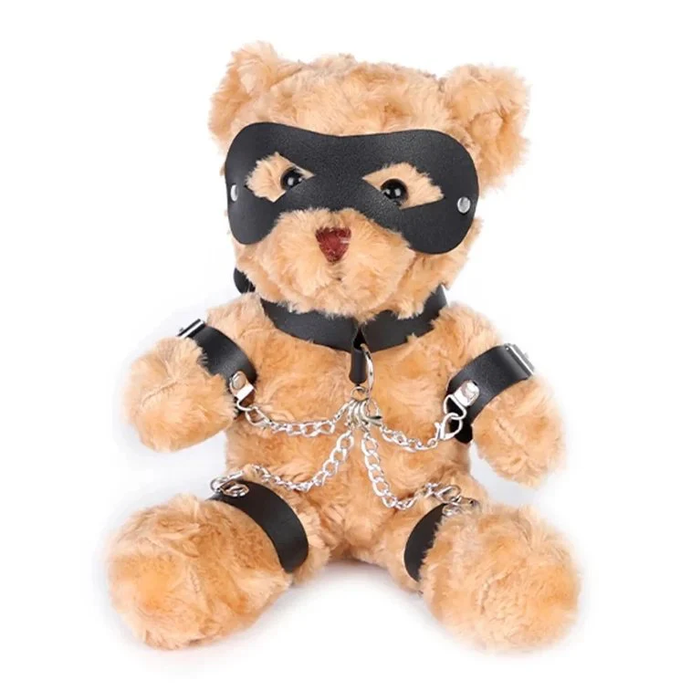 New Violent Bear Gift for Adult Game Stuffed Sex Toy Bondage Gear Sexy SM Toy Bondage Bear