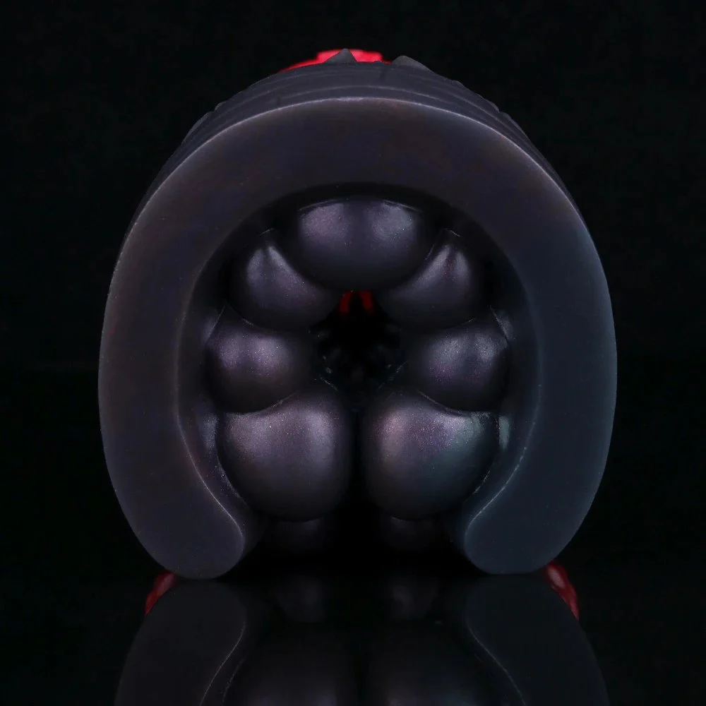 Fantasy Donkey Hoof Male Masturbator Soft Silicone Single Channel with Textured Particle Tunnel for Realistic Pleasure