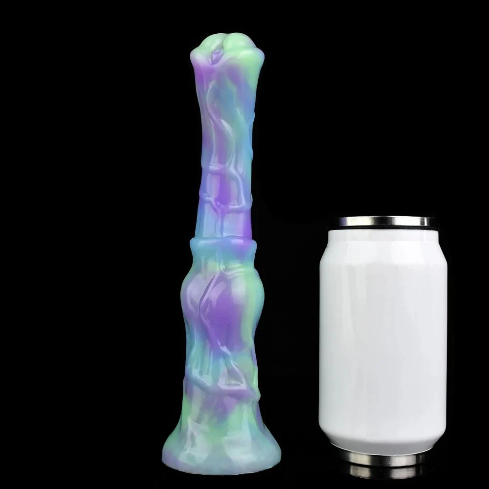 Big Animal Sex Toys Horse Dildo Lotus Color Realistic Monster Dildo Base for Hands Free Adult Toy