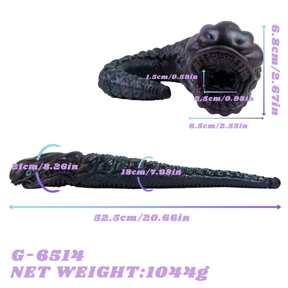 Fantasy Animal-Shaped Masturbator Realistic Silicone Handheld Male Penis Stimulator for Lifelike Experience