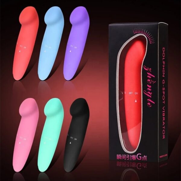 Waterproof Clitoral Stimulator Bullet G Spot Portable Size Mini Dolphin Vibrator Sex Toy