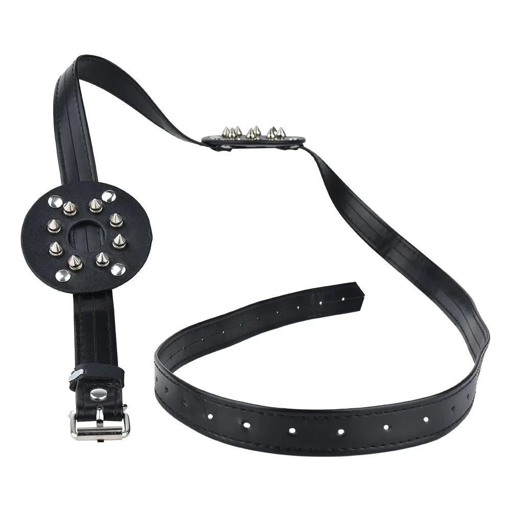 Leather studded Spiked Breast Binders Clamps,Body Bondage Sex Toys for Women Men Adults Game,Invisible Nipple Sticker
