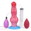 Fantasy Monster Dildo Inflatable Spray Water Soft Silicone Dildo Female Sex Masturbation Adult Fun Sex Toys