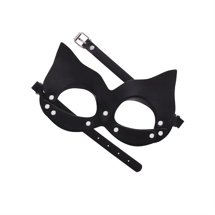 Party Accessories Sexy Adjustable Blindfold Costume Props Leather Face Mask Eye Masks for Lovers